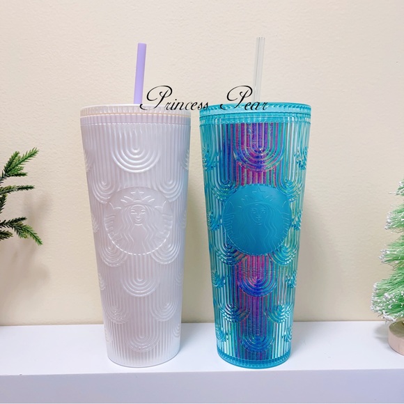 Starbucks Spring 2022 , 2023 & 2024 mermaid scale 24 oz  tumbler - Picture 5 of 13